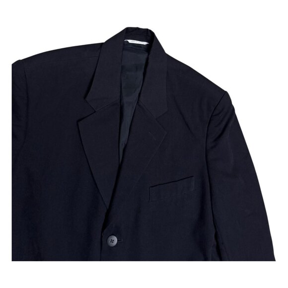 PERRY ELLIS 2-Piece CORDUROY Black Business Casual Designer Suit Blazer Set 40 - Picture 4 of 10